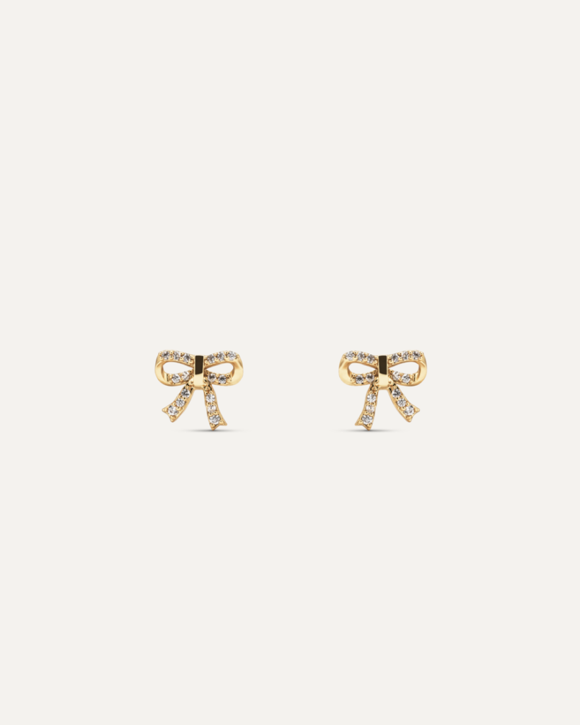 Rebecca gold stud earrings