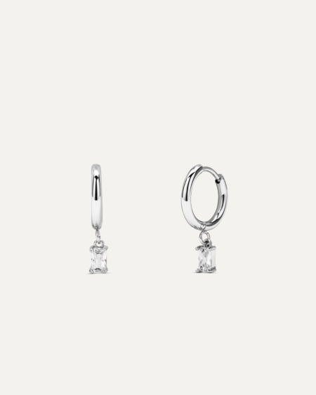 Noemi Silver Hoop Earrings