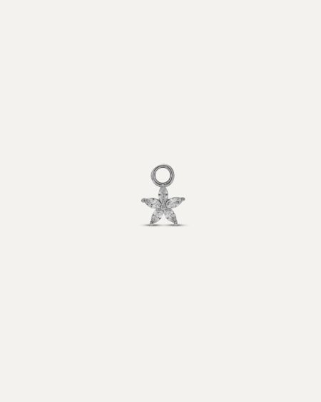 Flora Silver Charm
