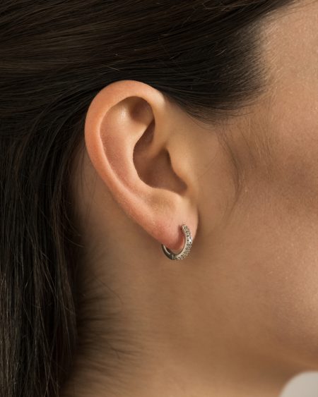 Marta Silver Hoop Earrings