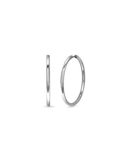 Marisa Silver Hoop Earrings