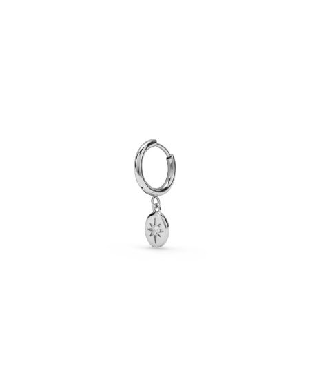 Aria Silver Hoop Single Earring