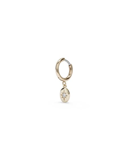 Aria Gold Single Hoop Earring