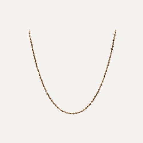 Collana in metallo dorato a corda