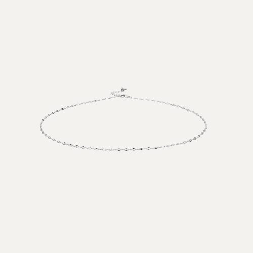 Collana elegante in argento con design delicato.