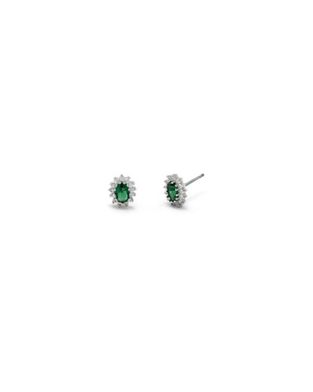 Orecchini Kate Argento Verde