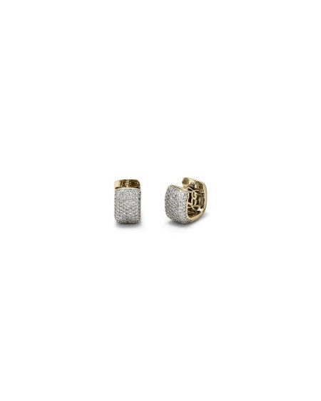 Orecchini in oro con pavé di diamanti