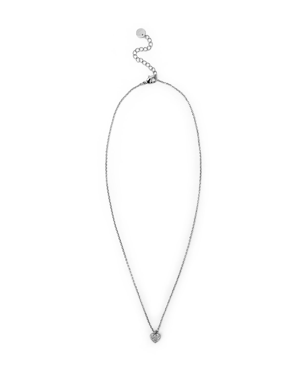Collana argentata con ciondolo a cuore