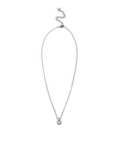 Collana argento con ciondolo sferico brillante
