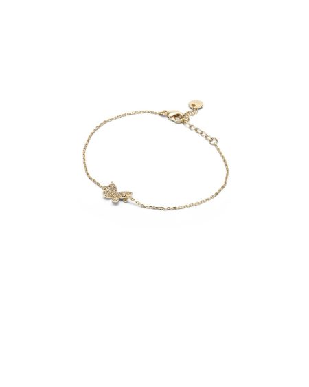Bracciale in oro con ciondolo farfalla