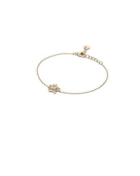 Bracciale dorato con ciondolo a stella
