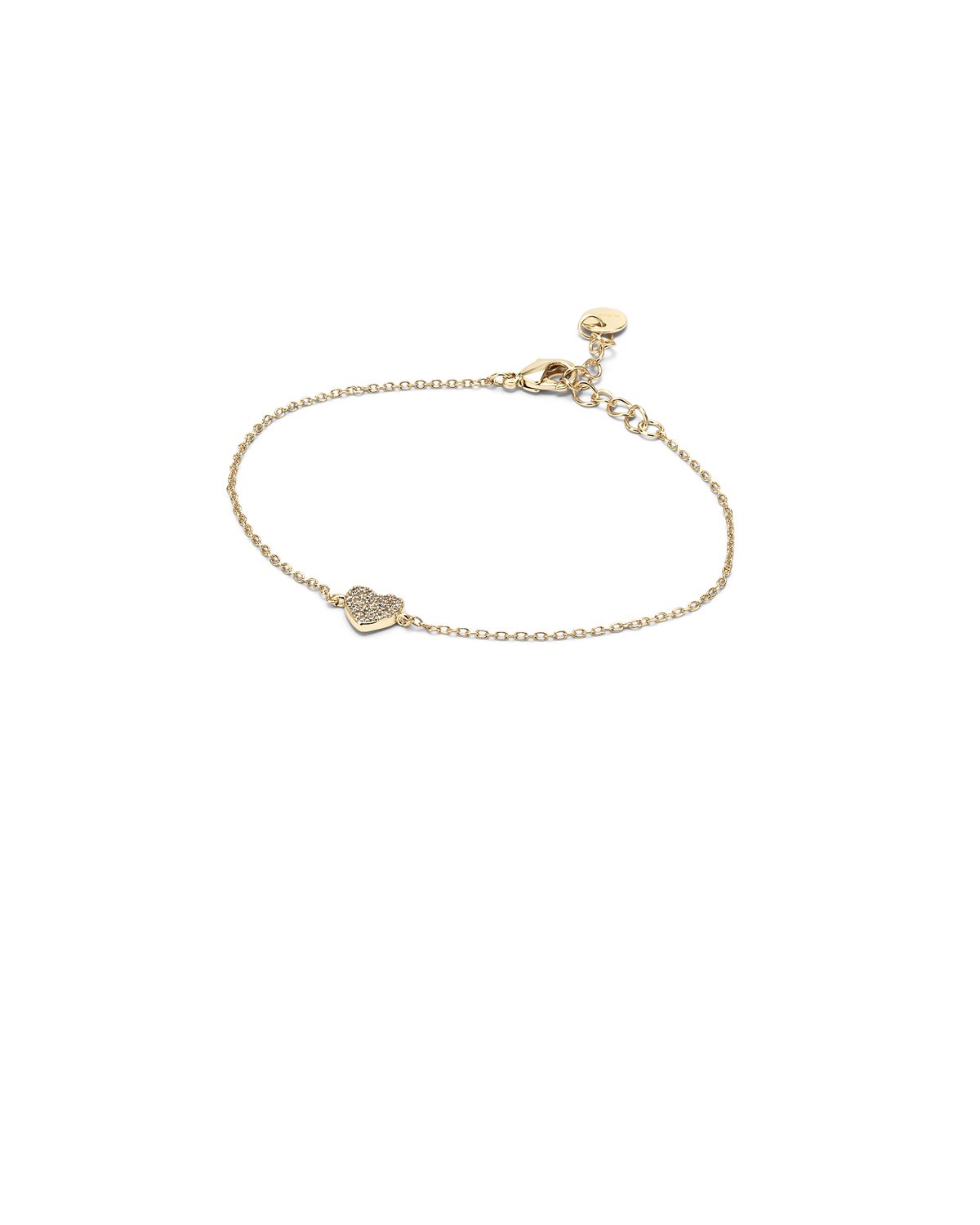 Bracciale in oro con ciondolo a cuore