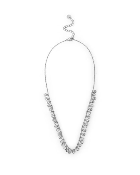 Collana argento con pendenti di cristalli