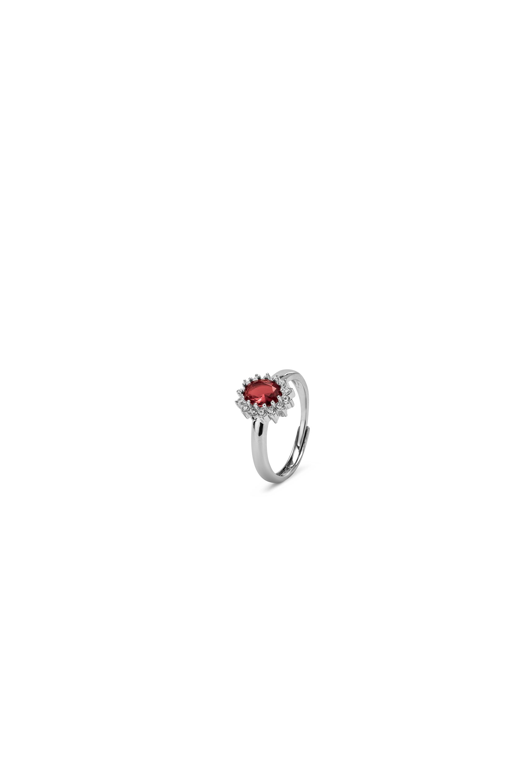 anello kate argento rosso 16