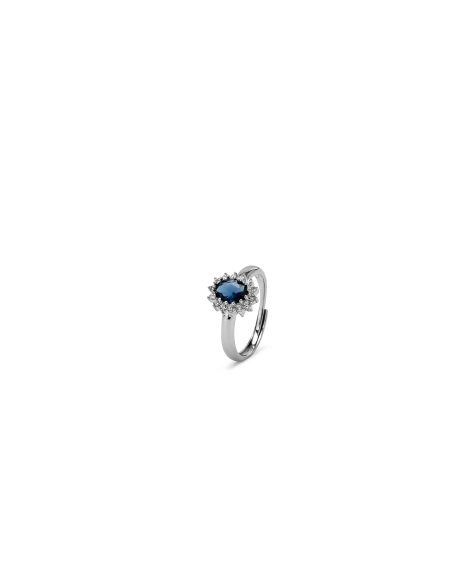 anello kate argento blu 12