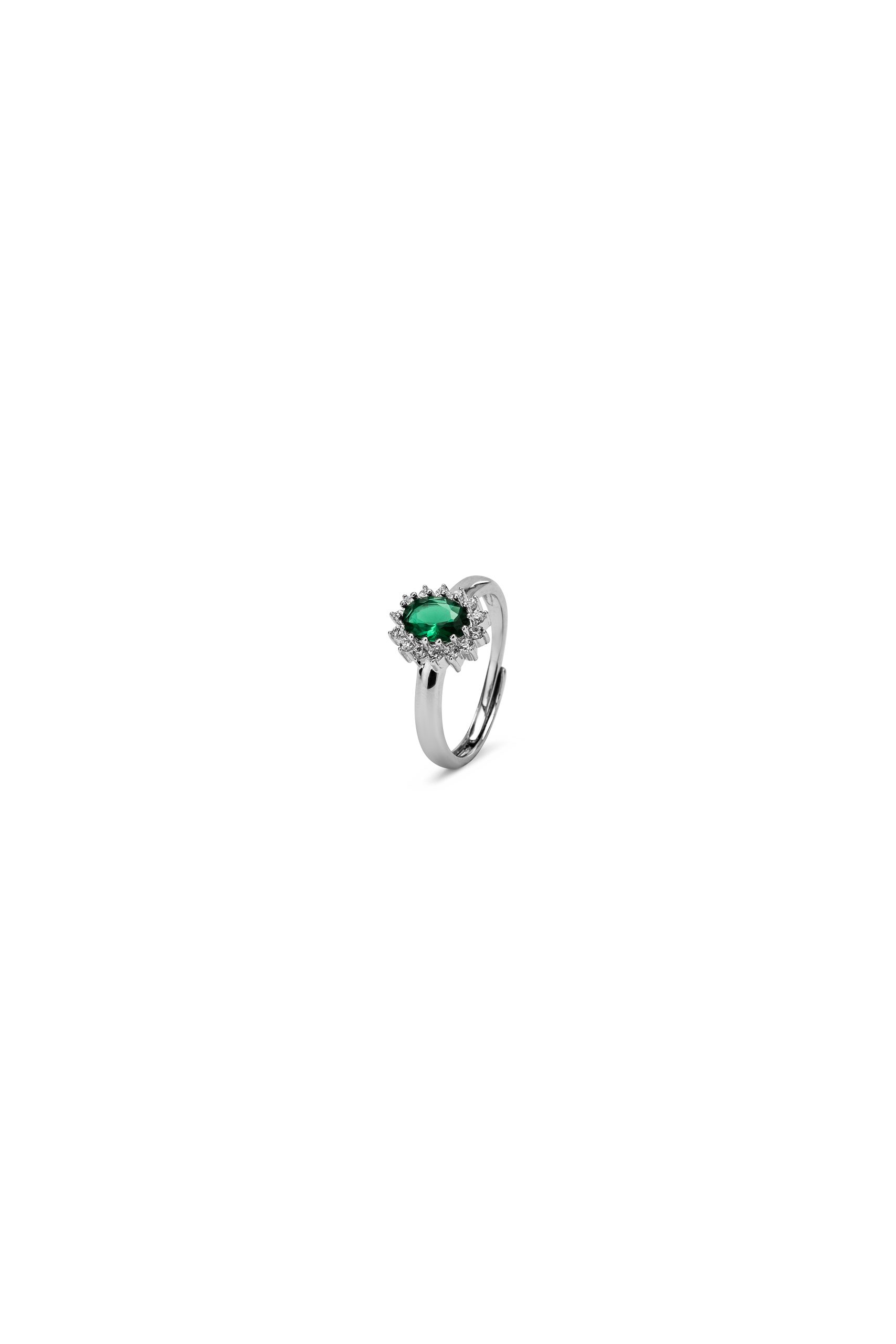 anello kate argento verde 12