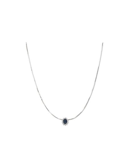 collana kate argento blu