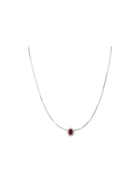 collana kate argento rosso