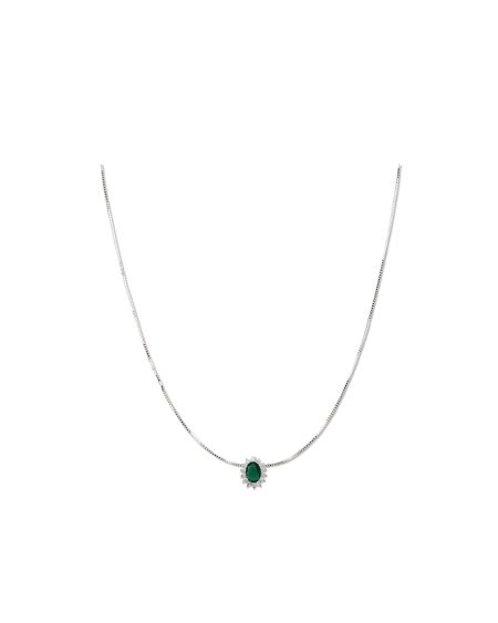 collana kate argento verde
